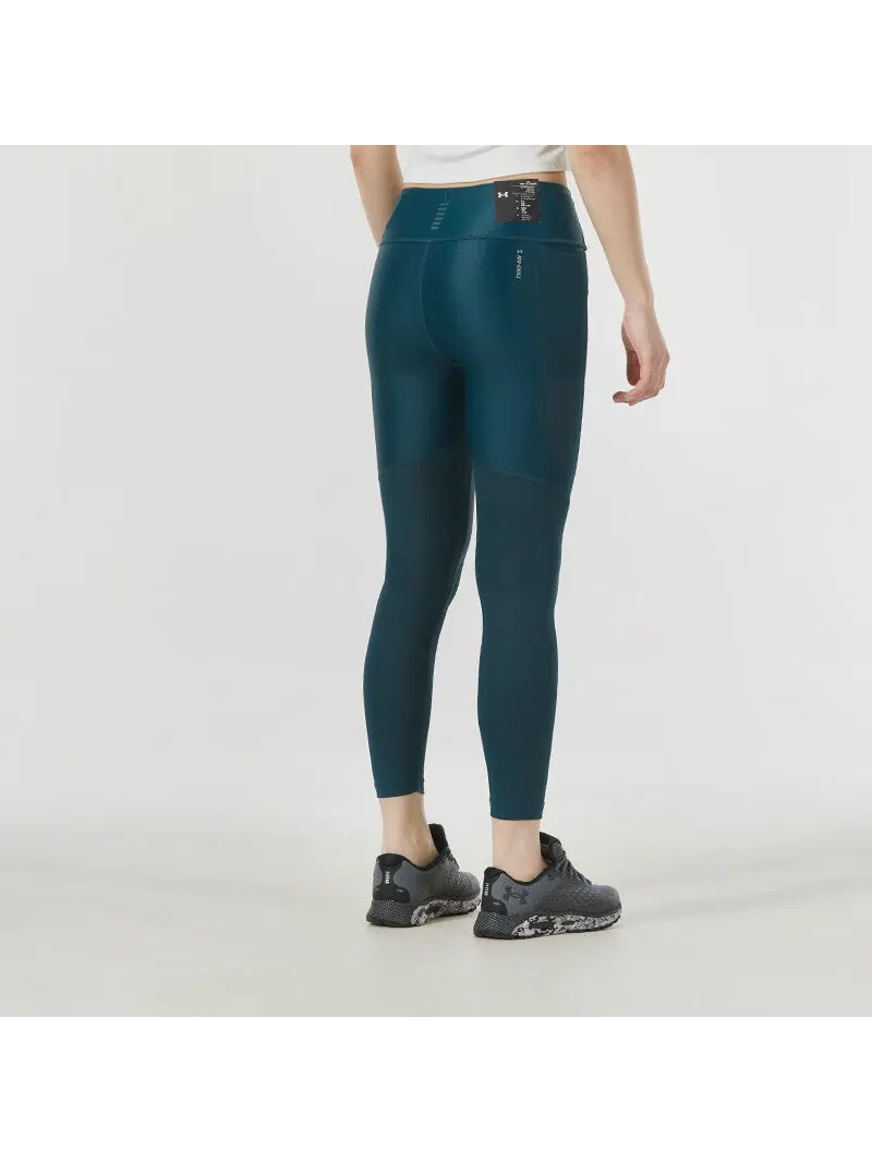 Леггинсы (WMNS) Under Armour Iso-Chill Run 7/8 Leggings 'Dark Green' — изображение 3 из 5, зеленый