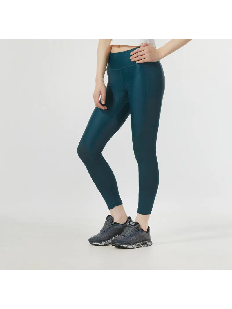 Леггинсы (WMNS) Under Armour Iso-Chill Run 7/8 Leggings 'Dark Green' — изображение 4 из 5, зеленый