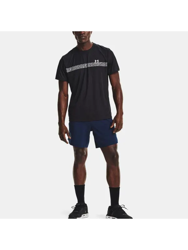 Футболка speed stride t-shirt 'black' Under Armour — изображение 3 из 4, черный