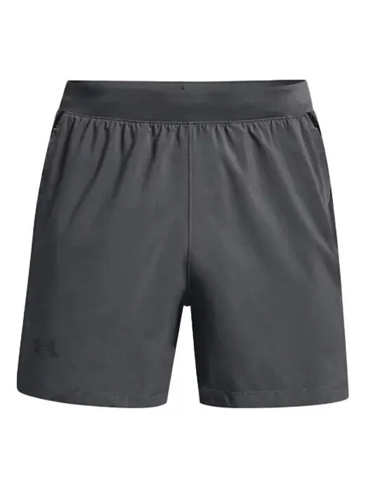Шорты launch 5inch running shorts 'pitch grey' Under Armour — изображение 1 из 2, серый