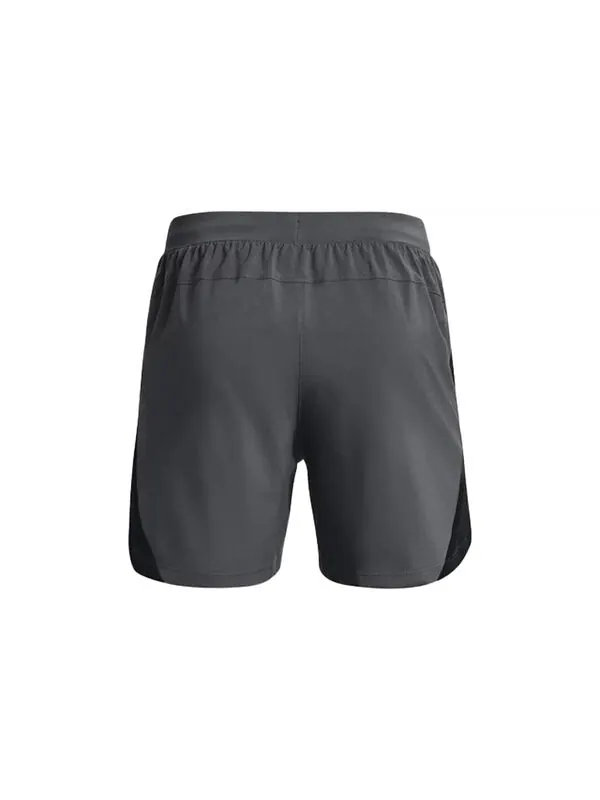 Шорты launch 5inch running shorts 'pitch grey' Under Armour — изображение 2 из 2, серый