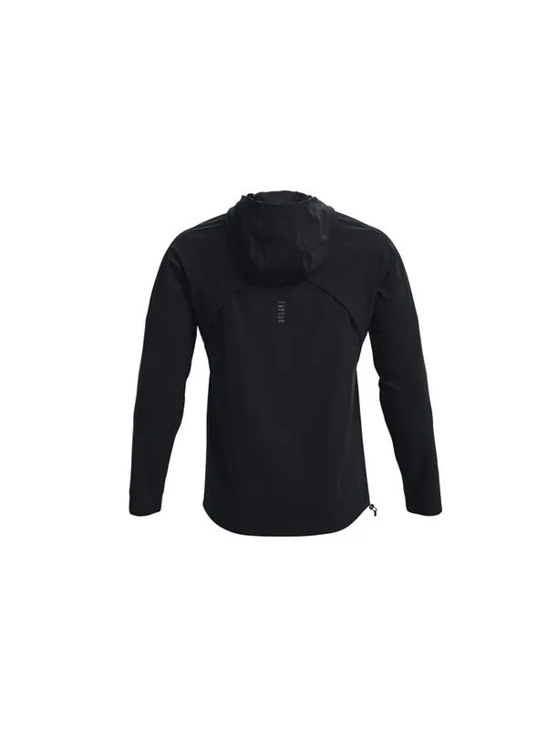 Куртка men's out the storm waterproof light woven running sports hooded jacket black Under Armour — изображение 2 из 4