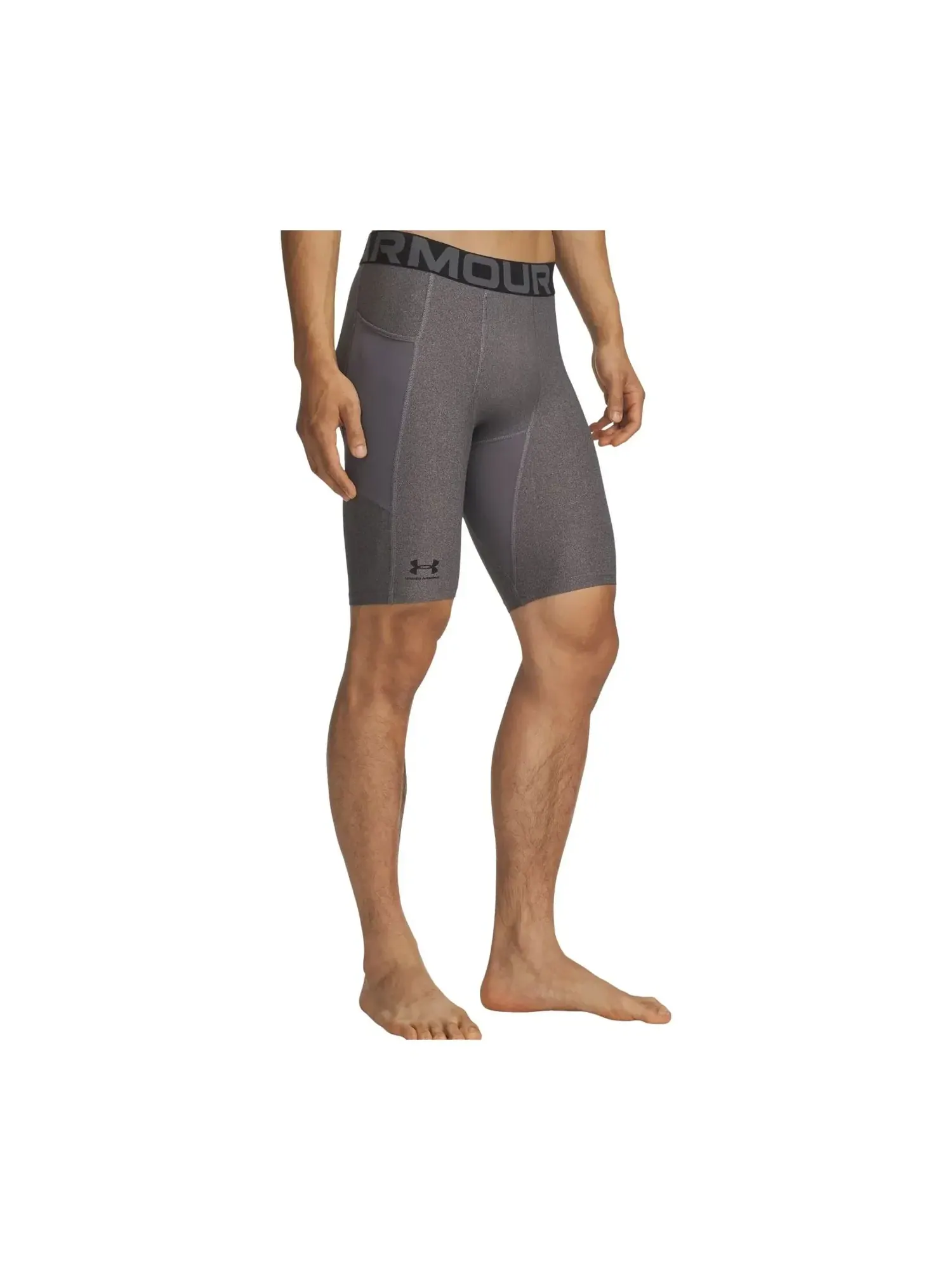 Длинные шорты Under Armour HeatGear Pocket 9 дюймов — изображение 3 из 5, серый