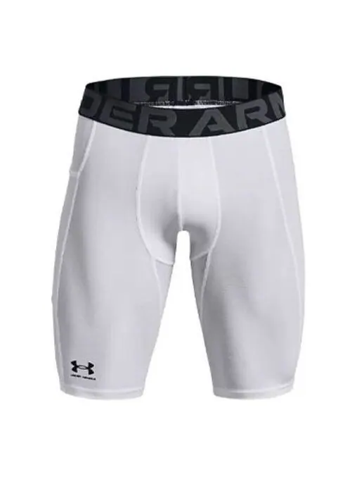 Шорты heatgear pocket long shorts 'white' Under Armour — изображение 1 из 4, белый