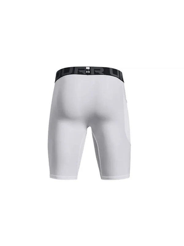 Шорты heatgear pocket long shorts 'white' Under Armour — изображение 2 из 4, белый