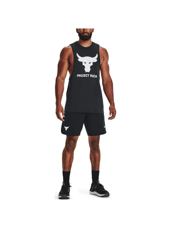 Шорты project rock snap training shorts asia sizing 'black white' Under Armour — изображение 3 из 4, черный/белый