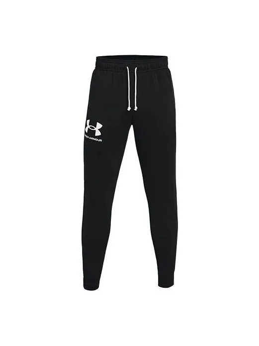 Брюки rival terry pants 'black' Under Armour — изображение 1 из 2, черный