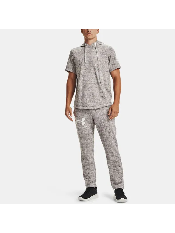 Брюки rival terry logo fleece sweatpants 'grey' Under Armour — изображение 3 из 4, серый