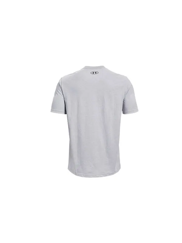 Футболка abc camo boxed logo short sleeve t-shirt 'light grey' Under Armour — изображение 2 из 4, светлый серый