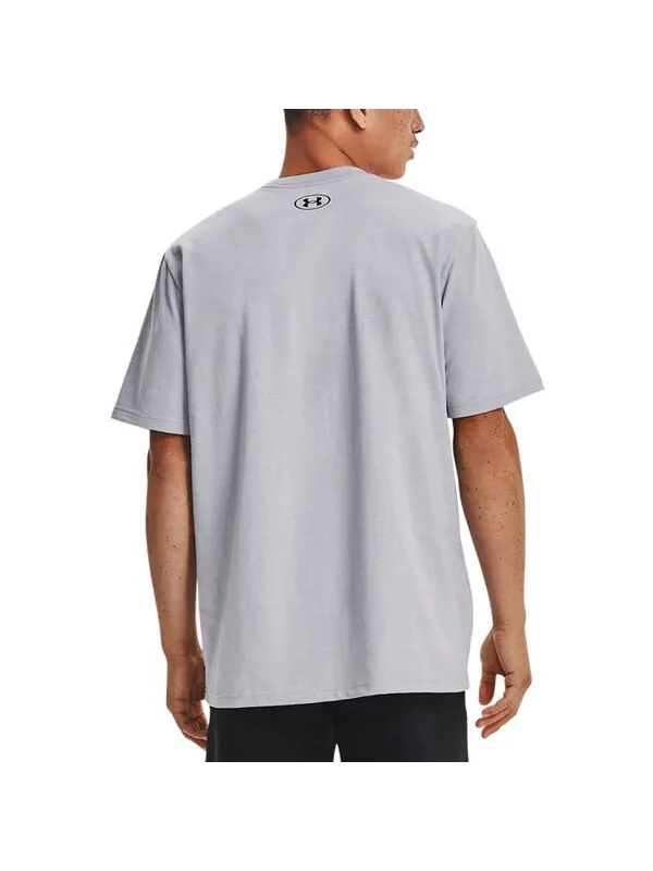 Футболка abc camo boxed logo short sleeve t-shirt 'light grey' Under Armour — изображение 4 из 4, светлый серый