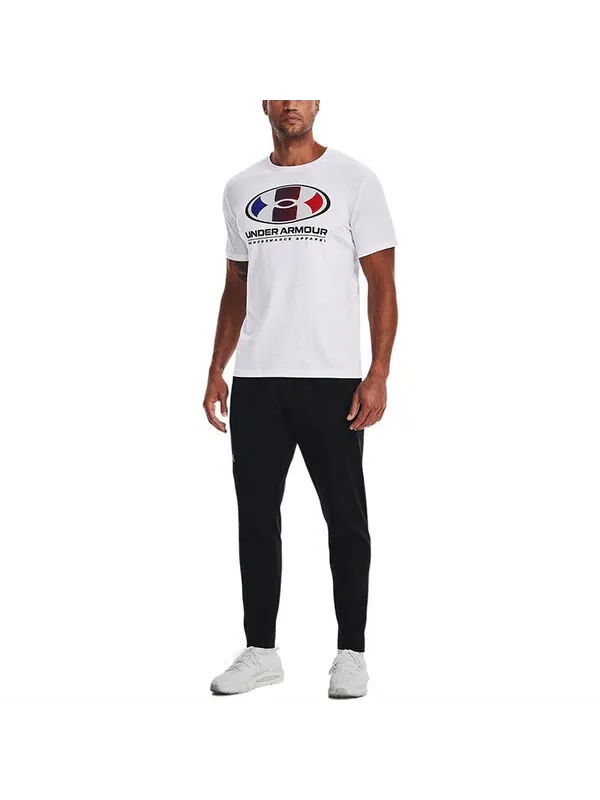 Футболка multi color lockertag t-shirt 'white multi' Under Armour — изображение 3 из 4, белый/мульти