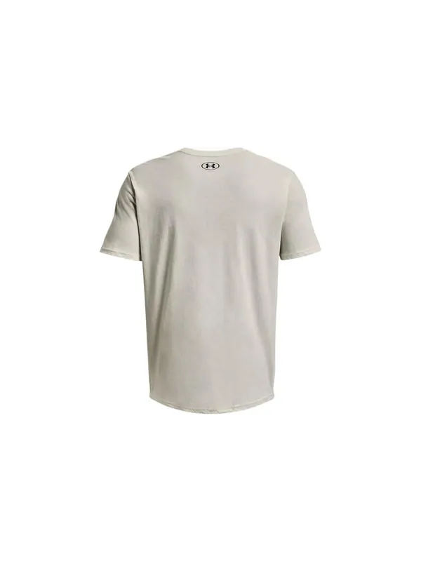 Футболка project rock brahma bull short sleeve t-shirt 'beige black' Under Armour — изображение 2 из 2, слоновая кость/черный