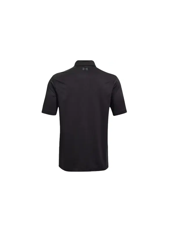 Рубашка поло performance stripe polo shirt 'black' Under Armour — изображение 2 из 2, черный