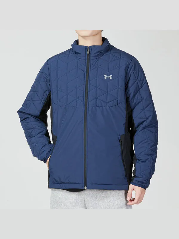 Куртка ua coldgear reactor storm hybrid full zip golf jacket 'blue' Under Armour — изображение 3 из 4, синий