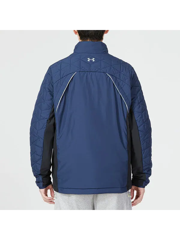 Куртка ua coldgear reactor storm hybrid full zip golf jacket 'blue' Under Armour — изображение 4 из 4, синий