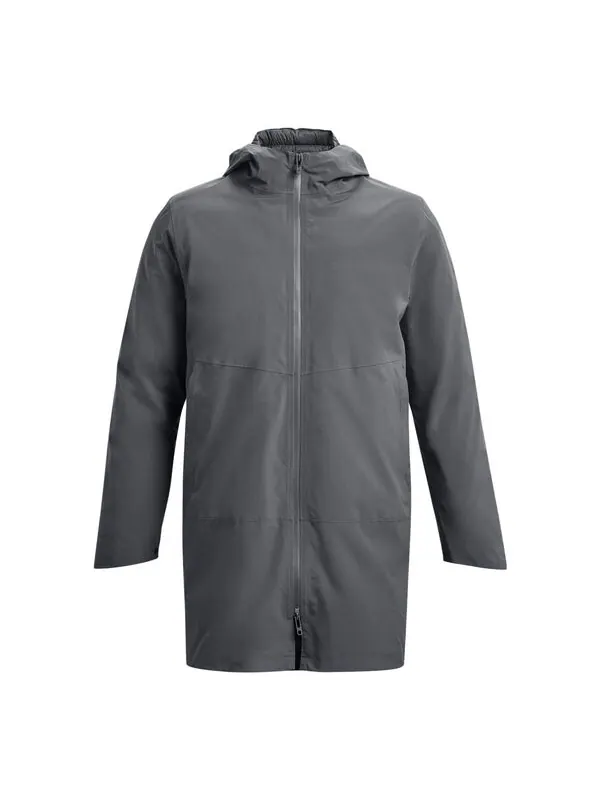 Куртка storm coldgear infrared down 3-in-1 jacket 'pitch grey' Under Armour — изображение 1 из 4, серый/черный