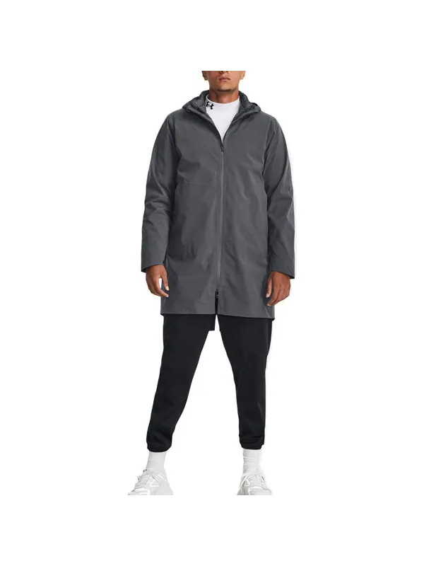 Куртка storm coldgear infrared down 3-in-1 jacket 'pitch grey' Under Armour — изображение 3 из 4, серый/черный