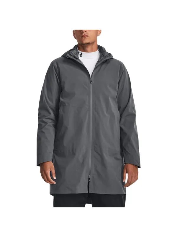 Куртка storm coldgear infrared down 3-in-1 jacket 'pitch grey' Under Armour — изображение 4 из 4, серый/черный