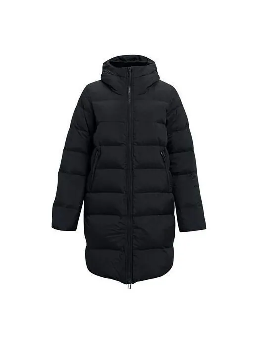 Куртка coldgear infrared long down jacket 'black' Under Armour — изображение 1 из 2, черный