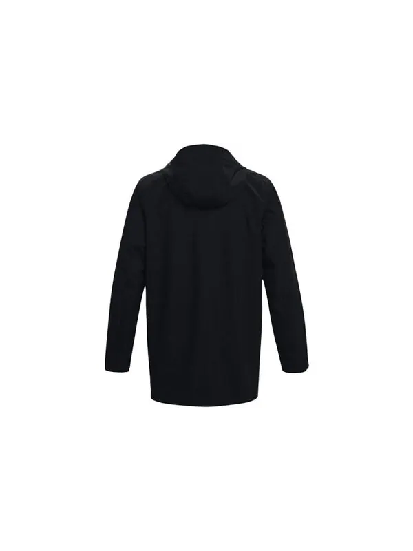 Куртка rush shell long jacket 'black' Under Armour — изображение 2 из 4, черный