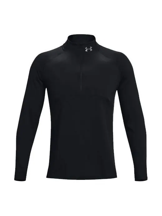Куртка qualifier run 2.0 zip sweatshirt 'black' Under Armour — изображение 1 из 4, черный