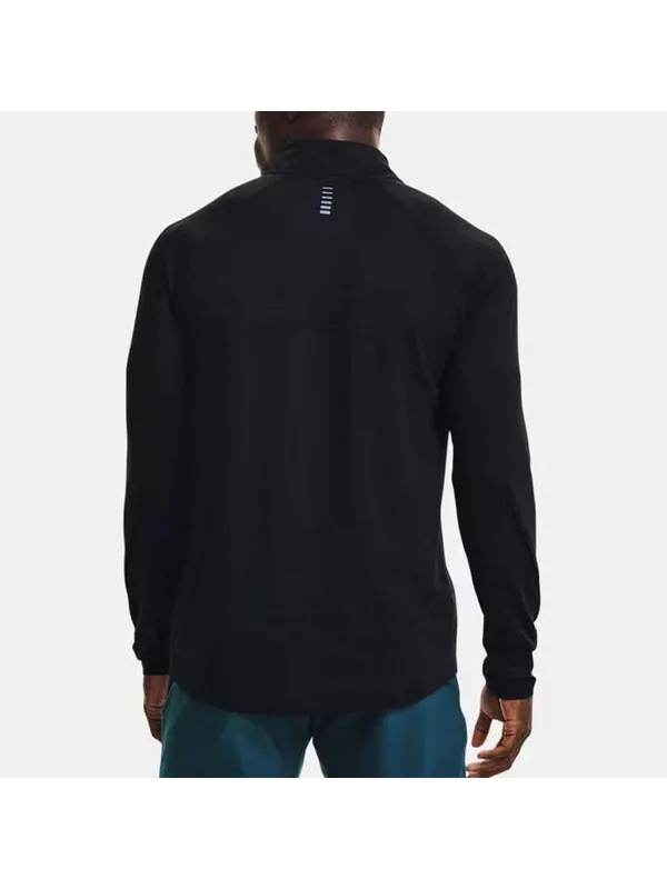 Куртка qualifier run 2.0 zip sweatshirt 'black' Under Armour — изображение 4 из 4, черный