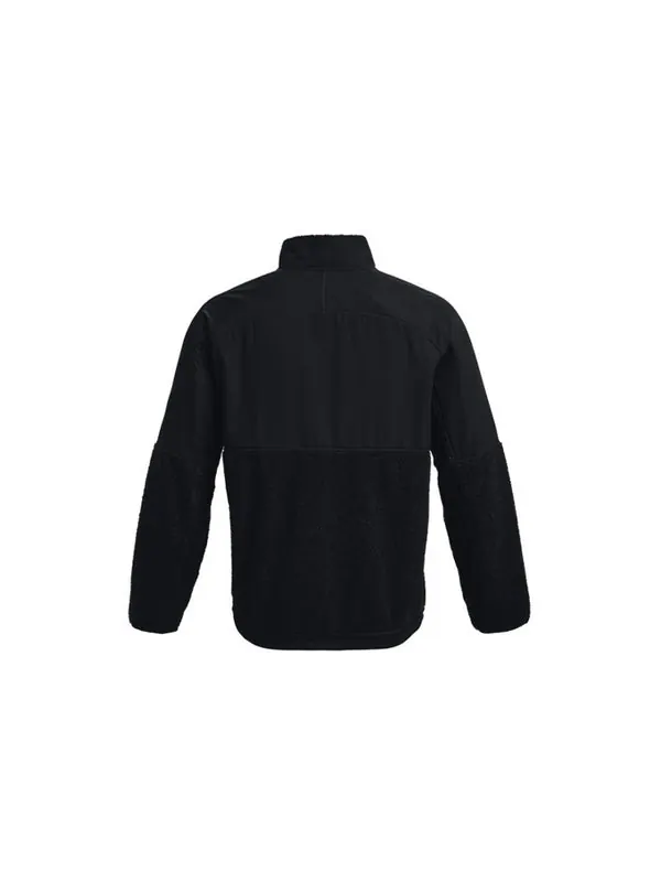Куртка mission boucle full-zip jacket 'black' Under Armour — изображение 2 из 4, черный