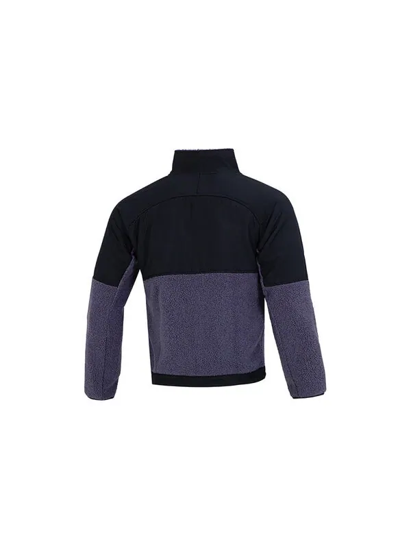 Куртка mission boucle full-zip jacket 'purple' Under Armour — изображение 2 из 4, фиолетовый/черный
