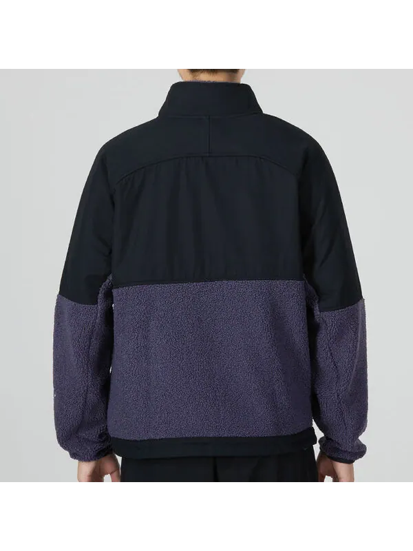 Куртка mission boucle full-zip jacket 'purple' Under Armour — изображение 4 из 4, фиолетовый/черный