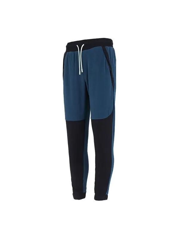 Брюки rush fleece pants 'blue black' Under Armour — изображение 1 из 4, синий/черный