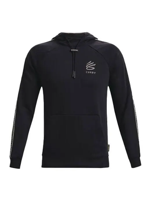Толстовка curry long sleeve hoodie 'black' Under Armour — изображение 1 из 4, черный