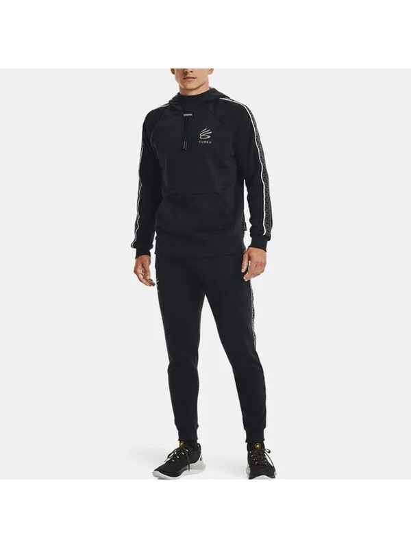 Толстовка curry long sleeve hoodie 'black' Under Armour — изображение 3 из 4, черный