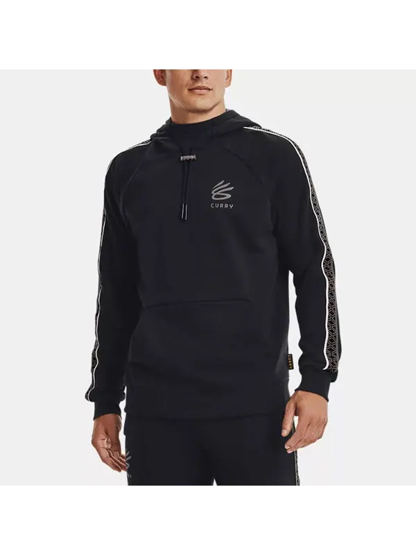 Толстовка curry long sleeve hoodie 'black' Under Armour — изображение 4 из 4, черный