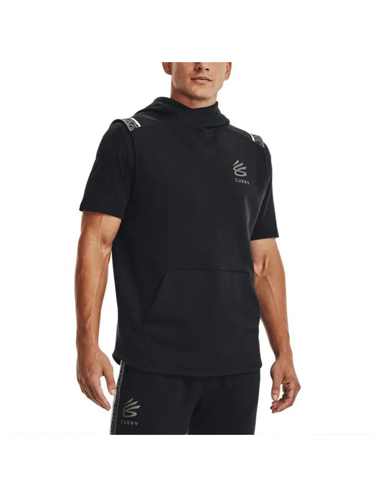 Худи Under Armour Curry Fleece Sleeveless Hoodie 'Black' — изображение 3 из 3, черный