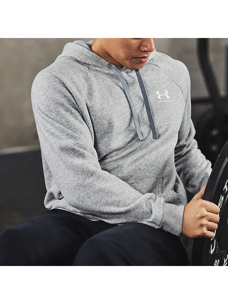 Худи Under Armour Rival Fleece Cotton — изображение 3 из 3, серый