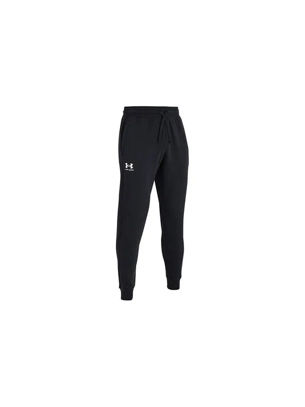 Брюки rival jogger fleece pants 'black' Under Armour — изображение 2 из 4, черный