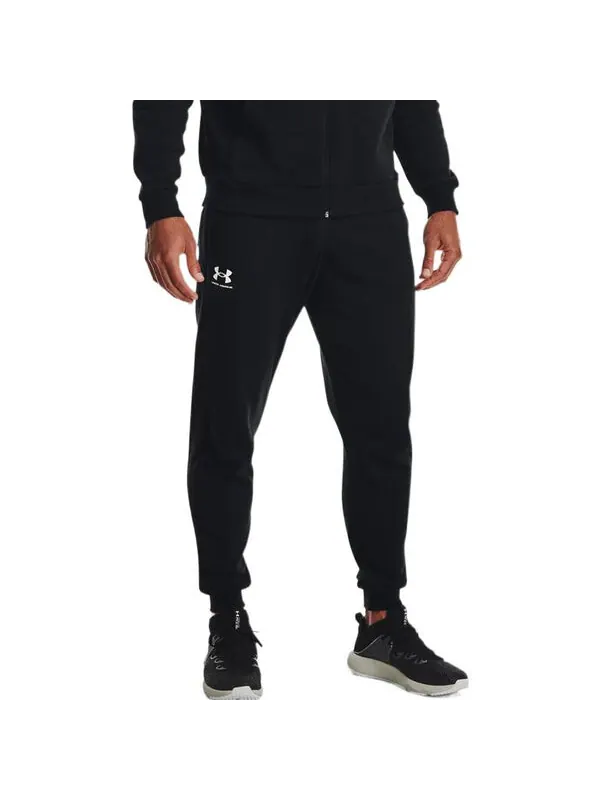 Брюки rival jogger fleece pants 'college blue' Under Armour — изображение 4 из 4, синий