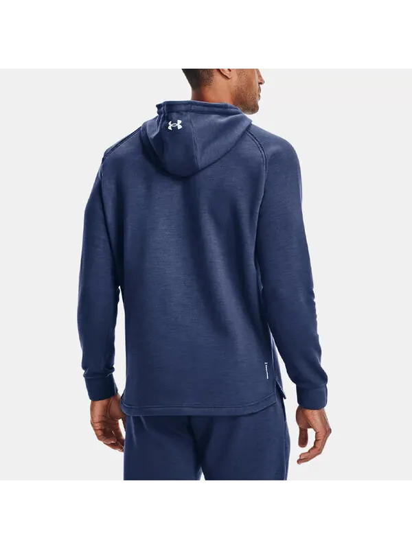 Толстовка Men's Under Armour Project Rock Charged Cotton Fleece Breathable Sports Blue — изображение 4 из 4, синий