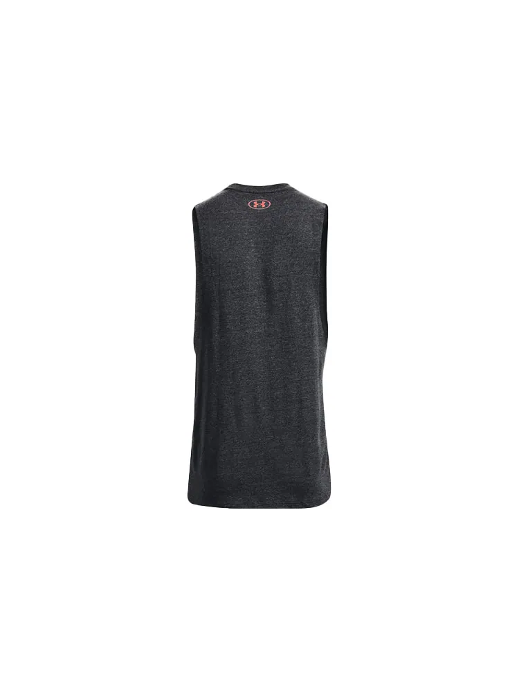 Спортивный топ Under Armour Project Rock Property Of Tank 'Black Red' 1367126-001 — изображение 2 из 2, черный красный