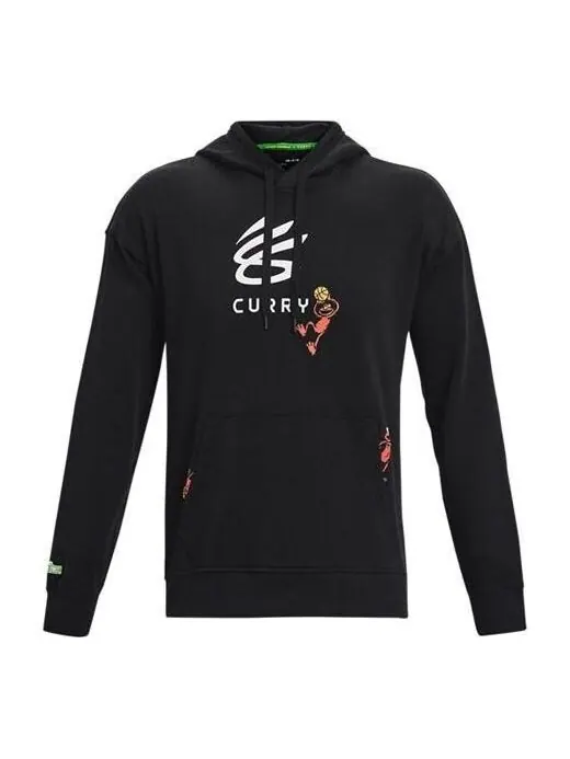 Толстовка curry elmo got game hoodie 'black' Under Armour — изображение 1 из 4, черный