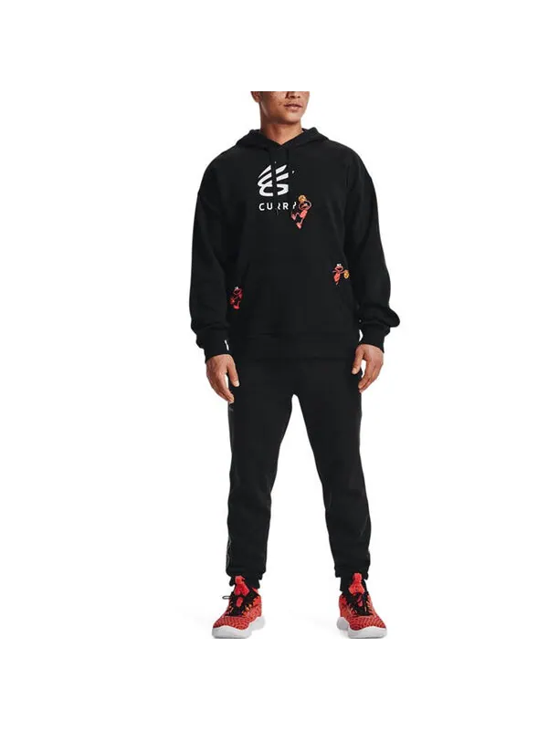 Толстовка curry elmo got game hoodie 'black' Under Armour — изображение 3 из 4, черный