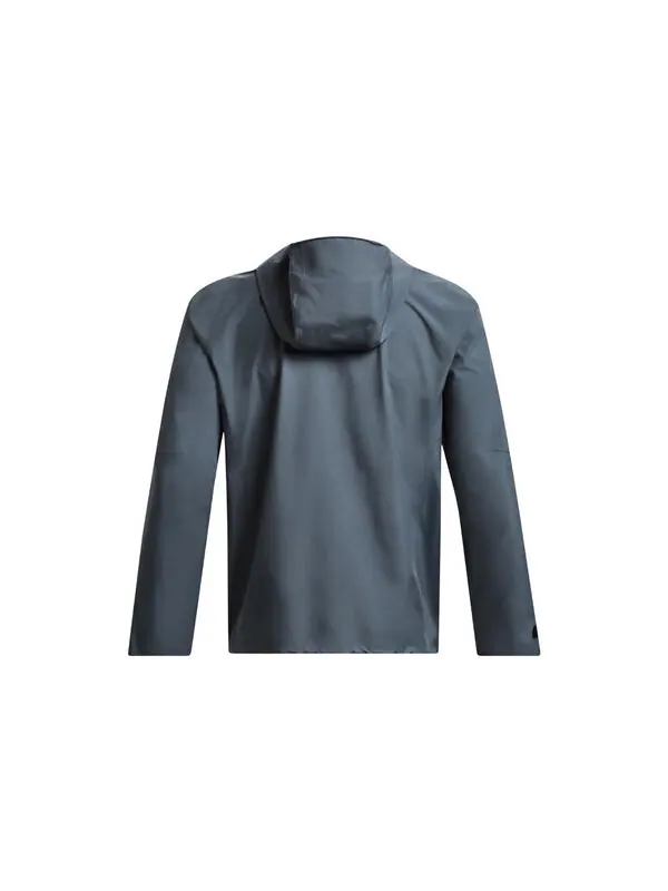 Куртка stretch woven windbreaker jacket 'grey blue' Under Armour — изображение 2 из 4, серый синий