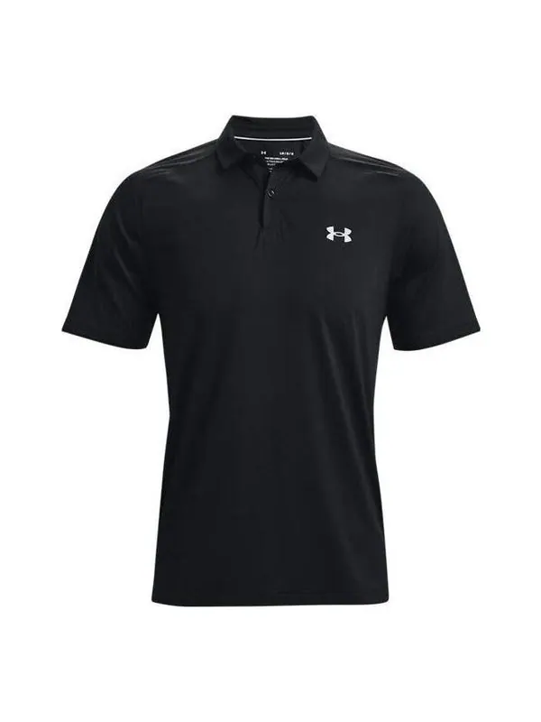 Футболка iso-chill polo shirts 'black' Under Armour — изображение 1 из 4, черный