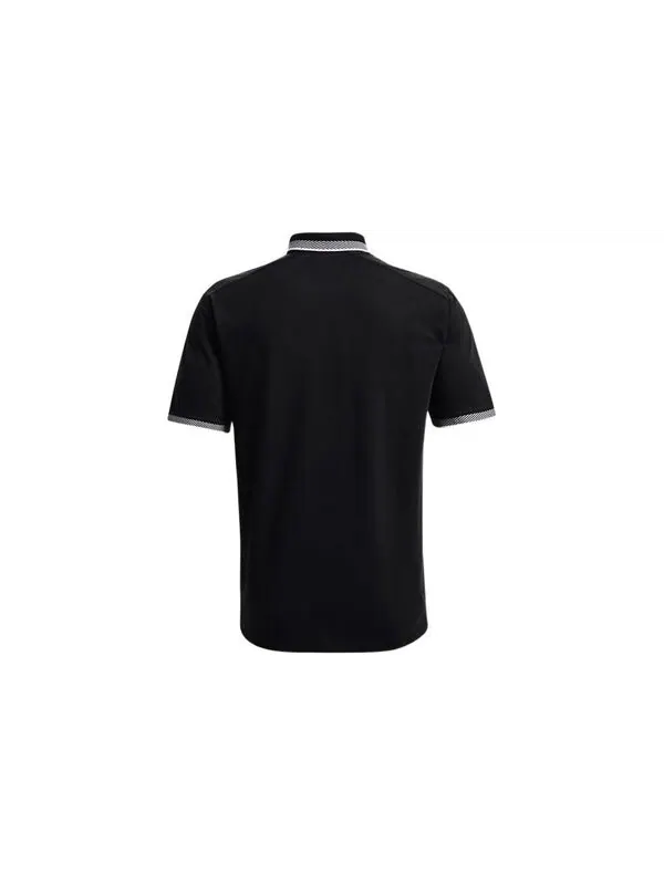 Рубашка поло ace golf polo shirt 'black' Under Armour — изображение 2 из 4, черный/белый
