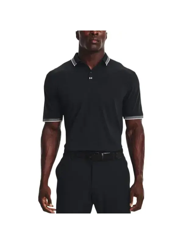Рубашка поло ace golf polo shirt 'black' Under Armour — изображение 3 из 4, черный/белый