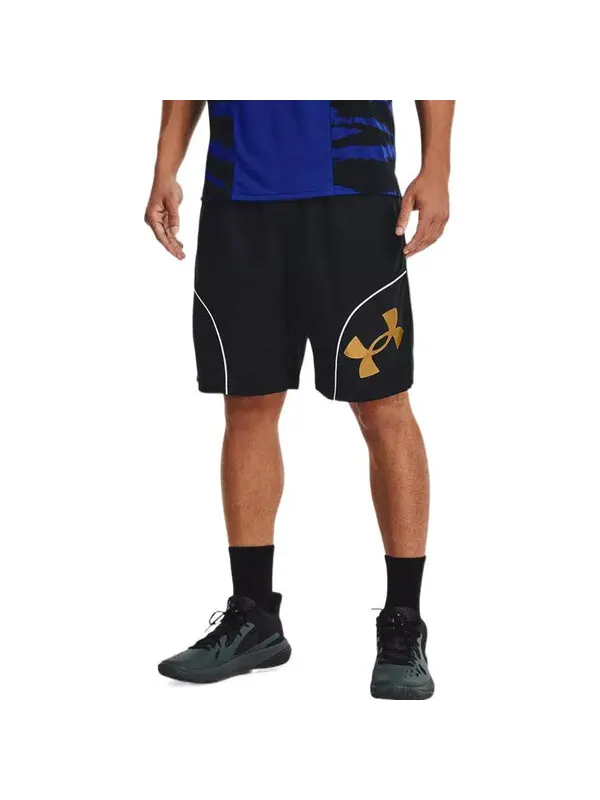 Шорты perimeter 11'' short 'black' Under Armour — изображение 3 из 4, черный/золотистый