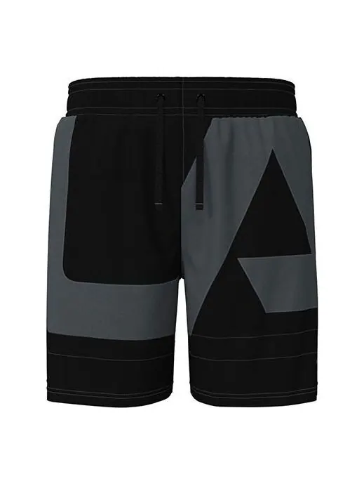 Шорты baseline woven 7 inch basketball shorts 'black grey' Under Armour — изображение 1 из 4, черный/серый
