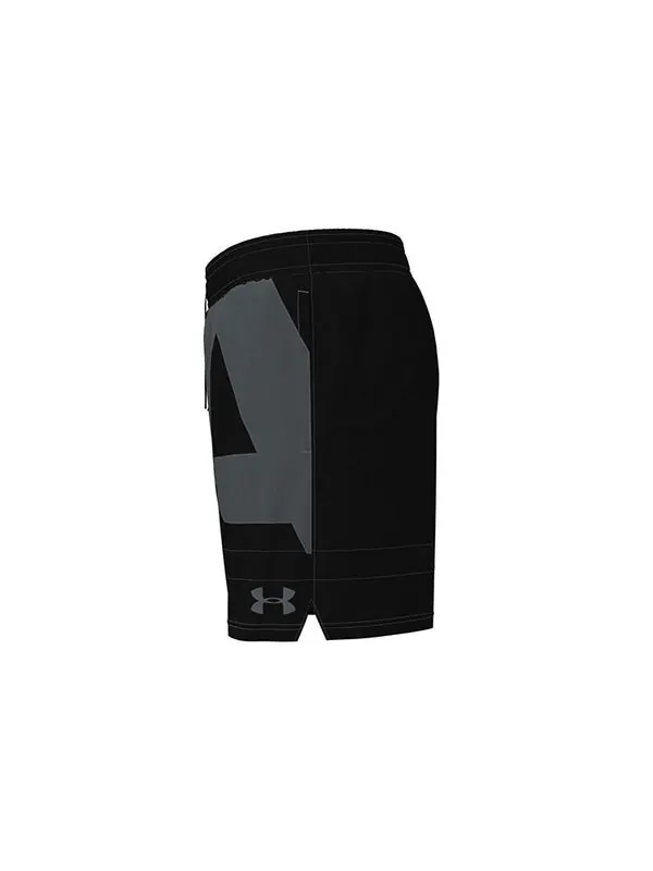 Шорты baseline woven 7 inch basketball shorts 'black grey' Under Armour — изображение 3 из 4, черный/серый