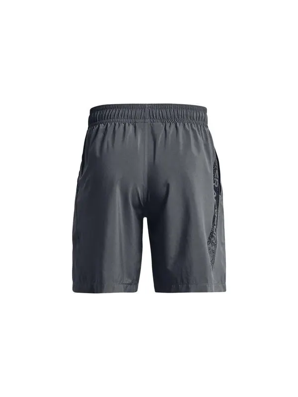Шорты woven graphic shorts 'grey' Under Armour — изображение 2 из 4, серый