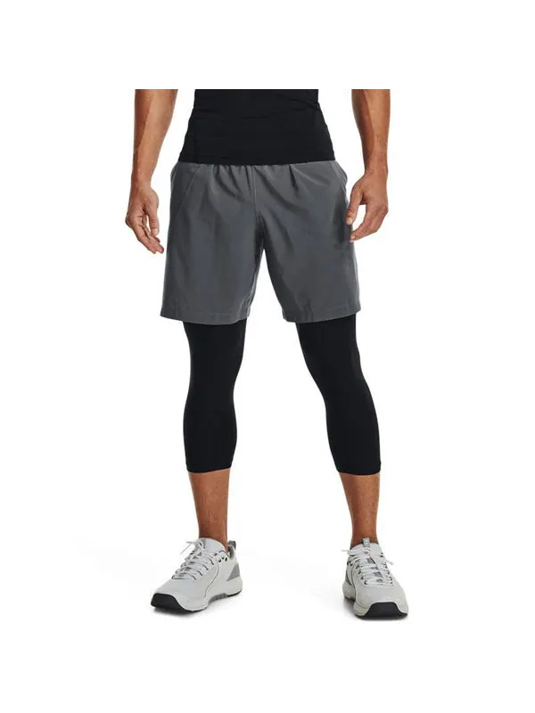 Шорты woven graphic shorts 'grey' Under Armour — изображение 3 из 4, серый